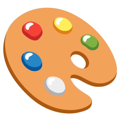 A paint palette emoji.